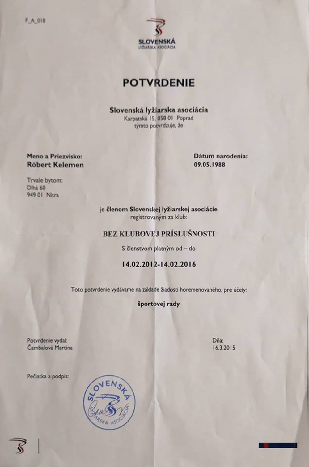 certifikat