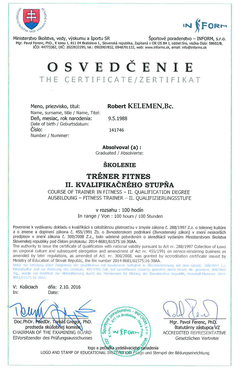 certifikat