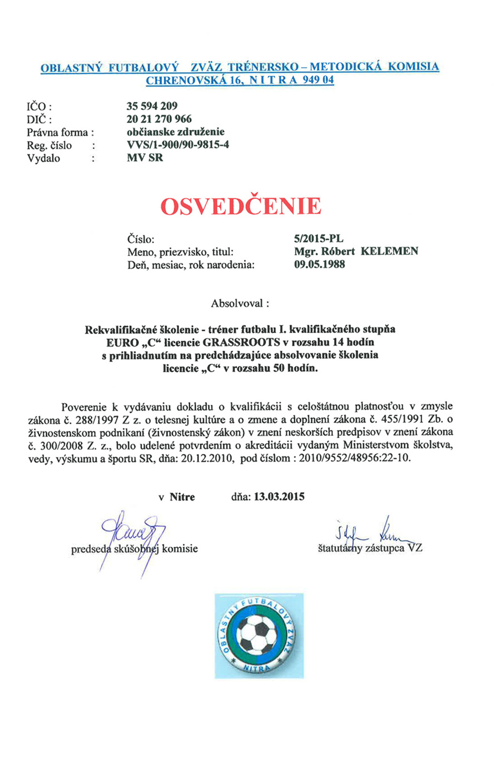 certifikat