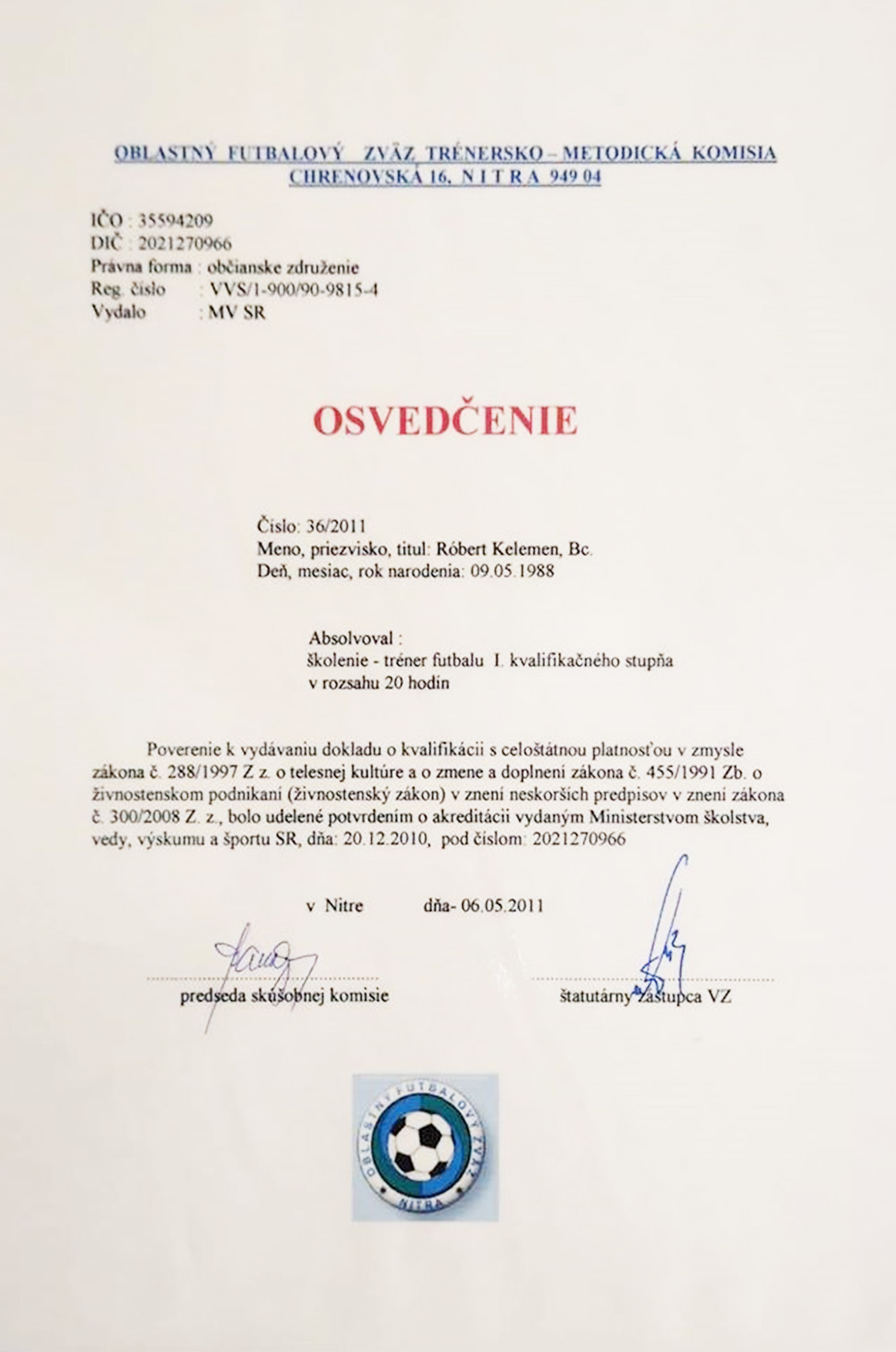 certifikat